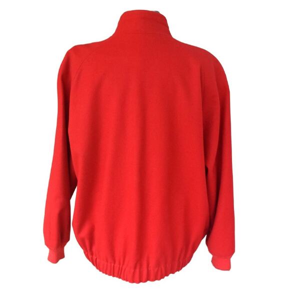 Pendleton Vintage Wool Zip Front Bomber Jacket in Red Oversized - Picture 2 of 10